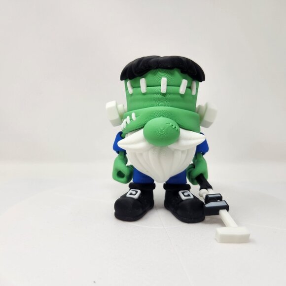 Frankenstein Gnome w/Wrench 3D Printed Articulated Flexi Factory Figure 4.5" (h) - Picture 1 of 7